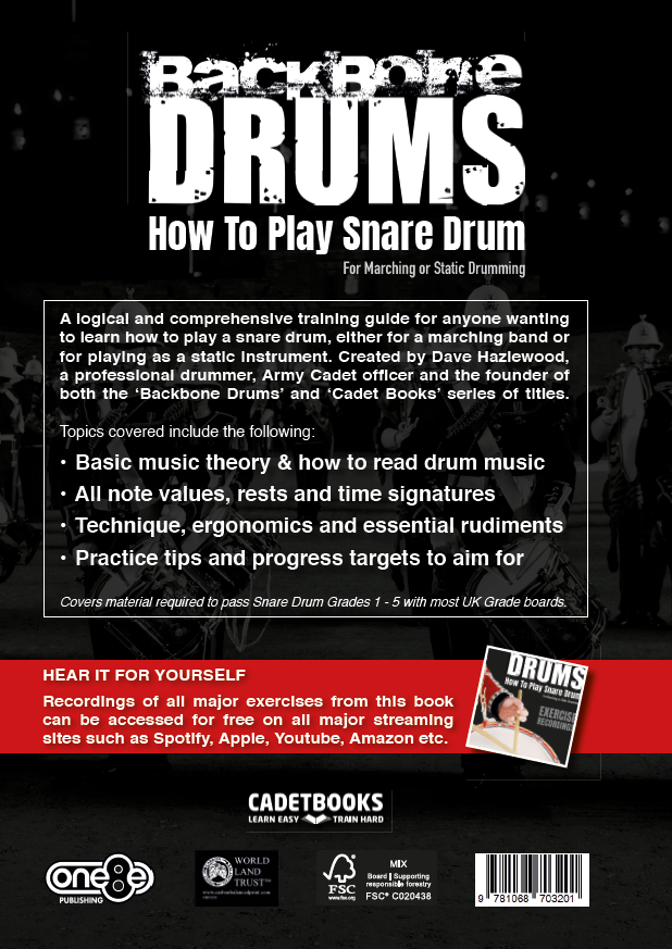 BACKBONE DRUMS - HOW TO PLAY SNARE DRUM: For Marching or Static Drumming