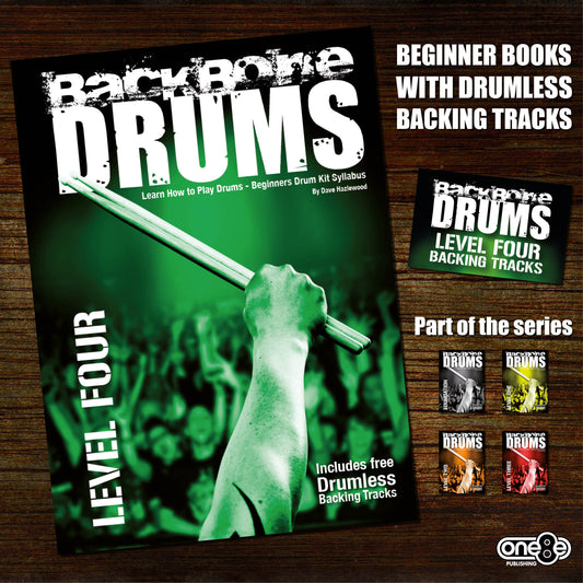 BACKBONE DRUMS LEVEL 4 BOOK: Learn How to Play Drums for Beginners
