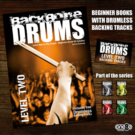 BACKBONE DRUMS LEVEL 2 BOOK: Learn How to Play Drums for Beginners